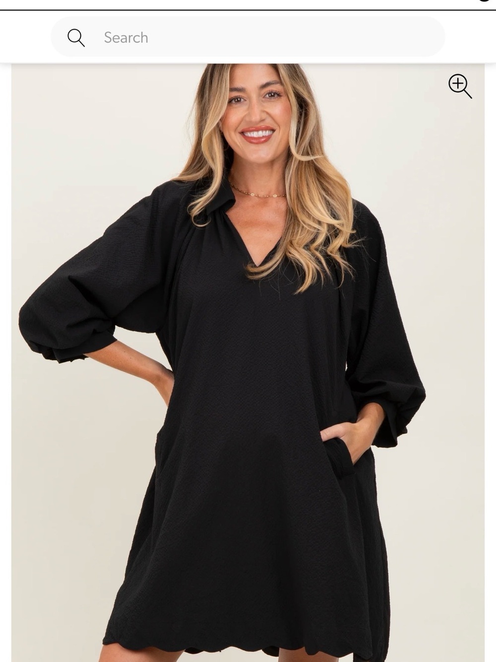 PinkBlush Black Maternity Dress | NWT | Size L